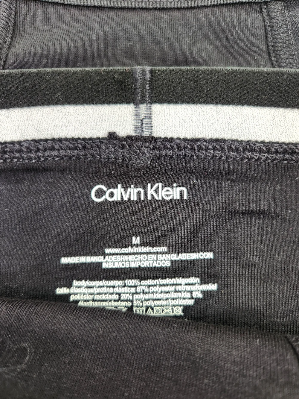Calvin Klein Black Cotton Briefs with Logo Waistband (3-Pack)